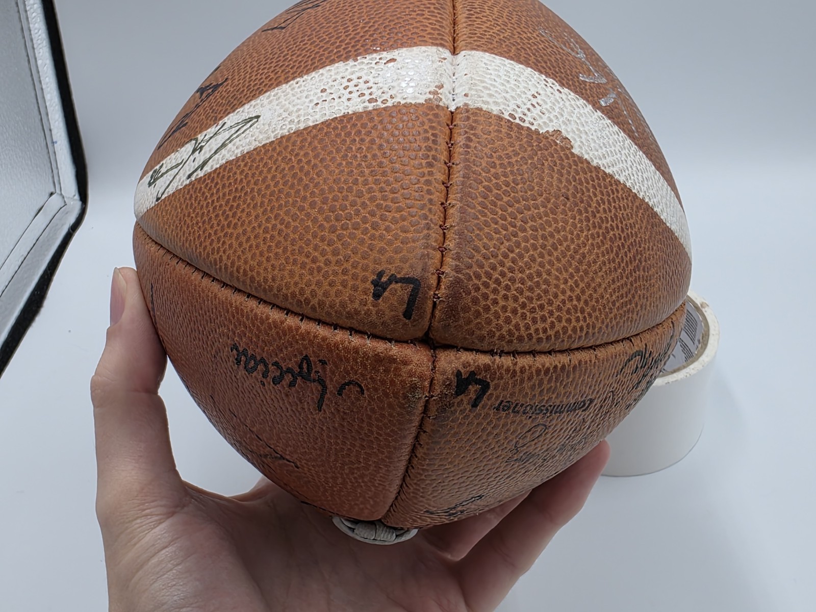 SPALDING ARENA FOOTBALL LEAGUE AFL Official Used Game Ball LA Kiss Signed