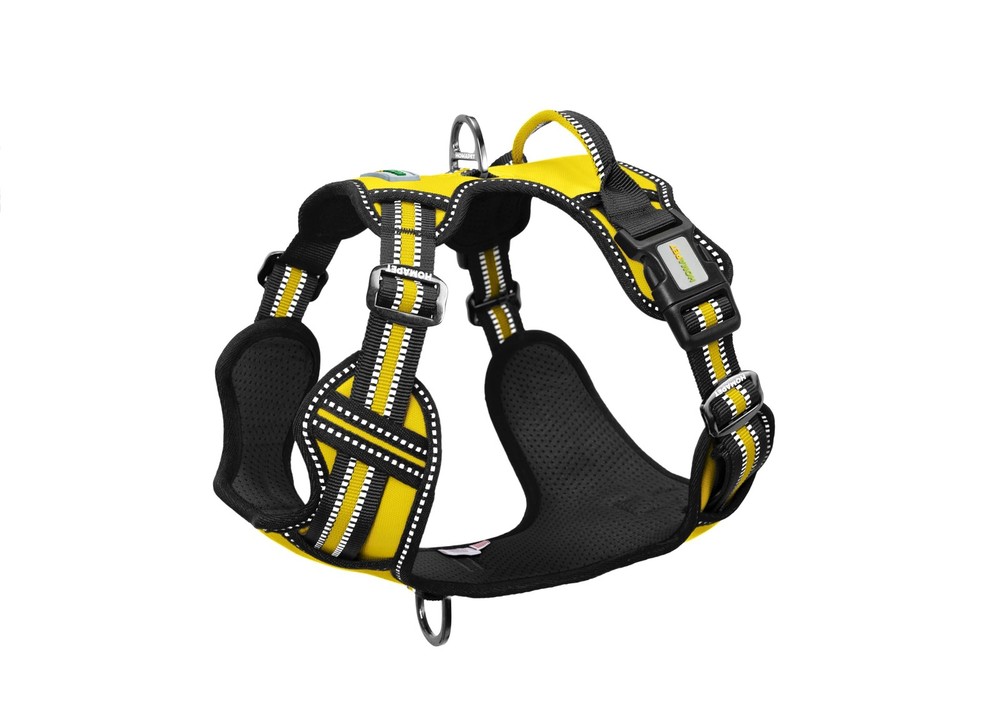 No-Pull Dog Harness with Dual Leash Attachment Points, Soft Adjustable Paddin...