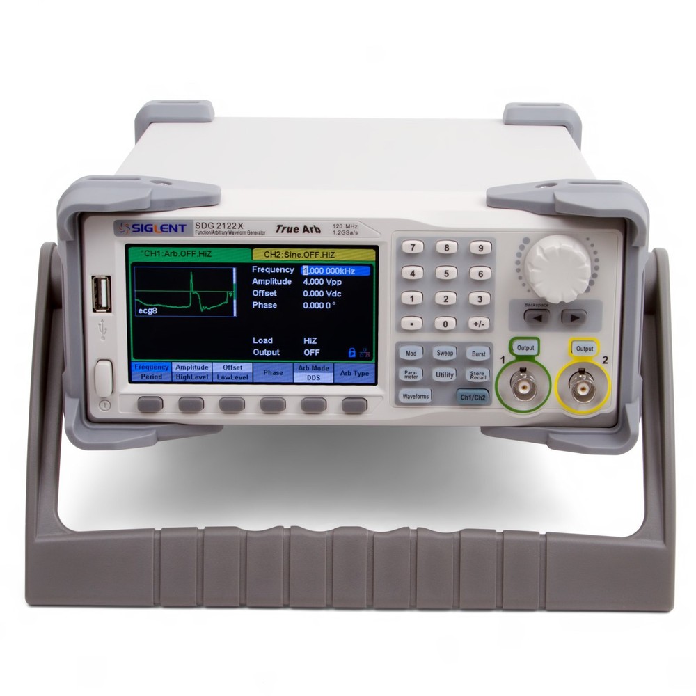 SIGLENT SDG2122X Function/Arbitrary Waveform Generator 120 MHz 1.2 GSa/s 16 bits