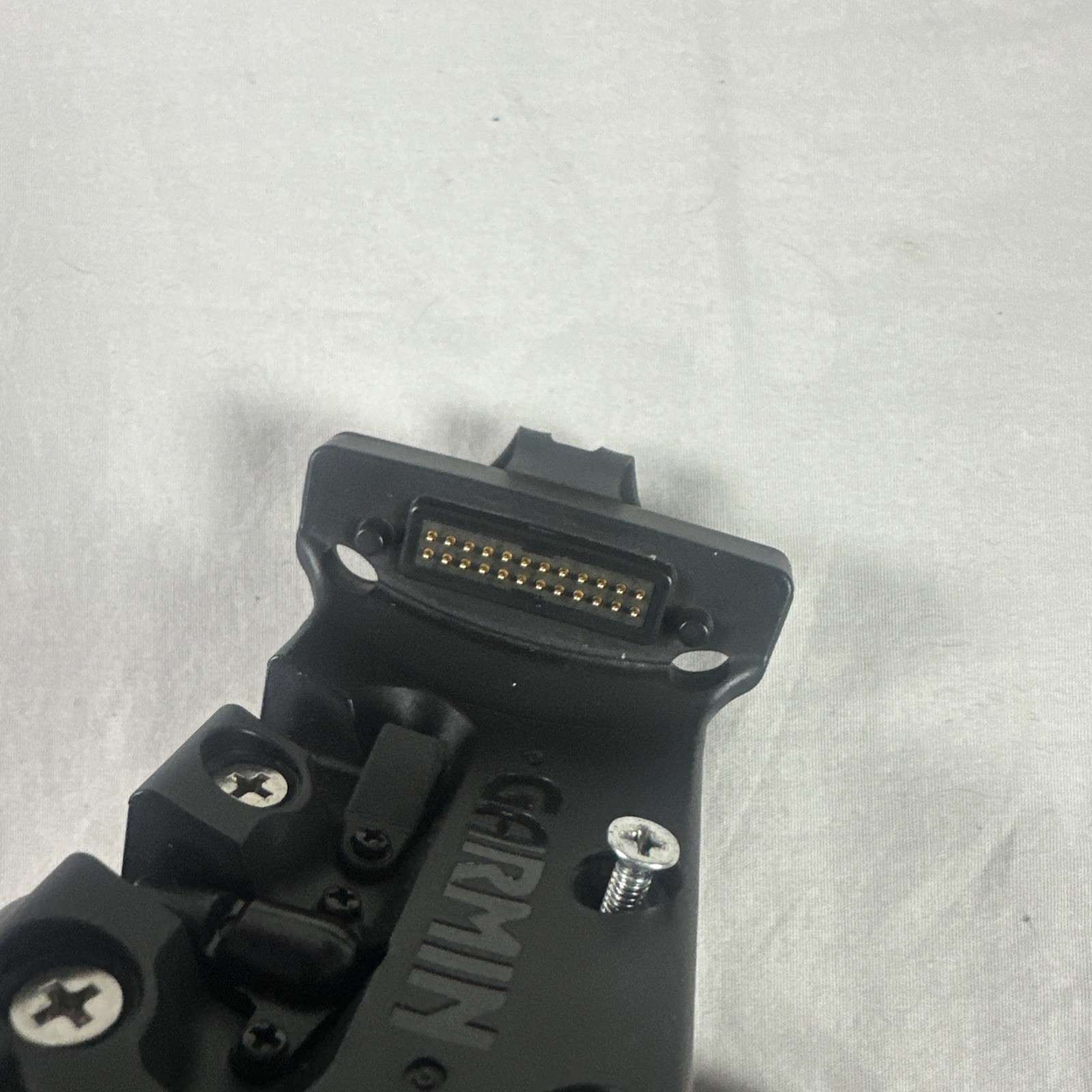 OEM Garmin Zumo 550 Motorcycle Power Cradle Mount & Chrome Handlebar Clamp