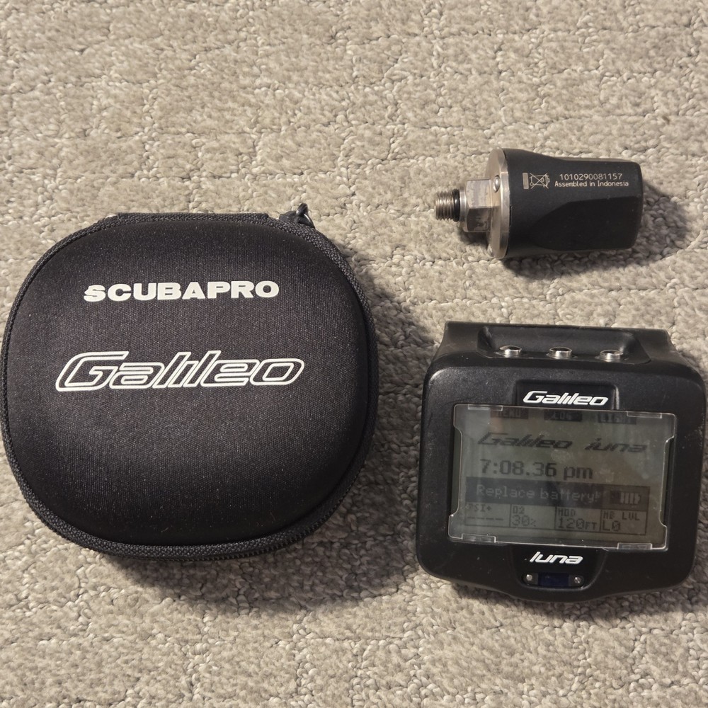 ScubaPro Galileo Luna - Scuba Dive Computer with Transmitter - Tested & Working
