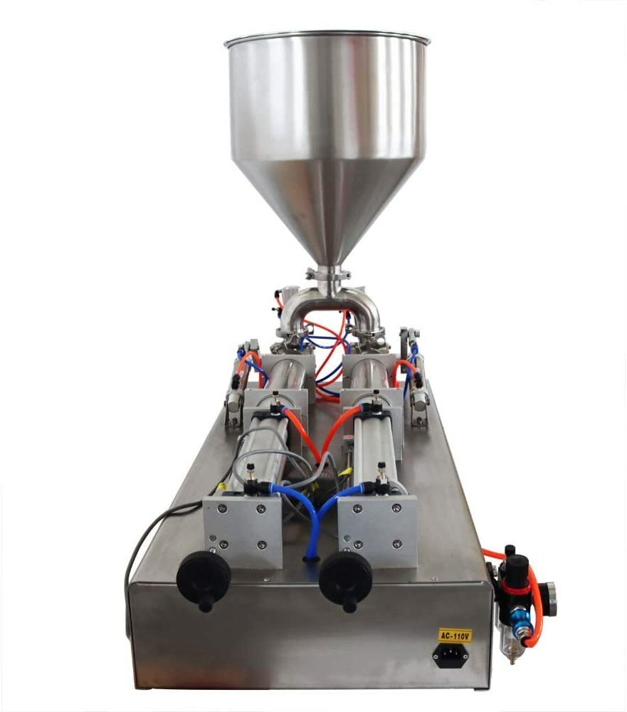 110V 50-500ml Paste & Liquid Filling Machine with Dual-nozzle Fully Automatic