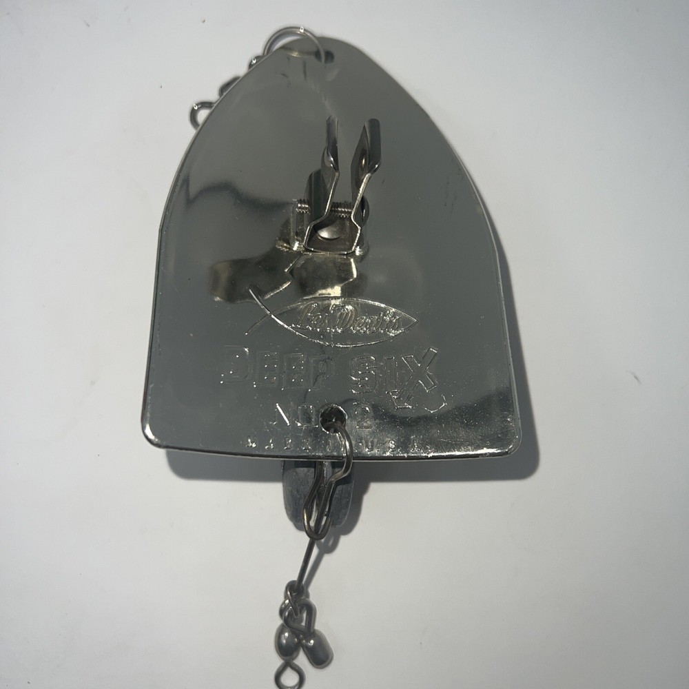 Les Davis Deep Six Trolling Diving Sinker No. 2 Chrome USA