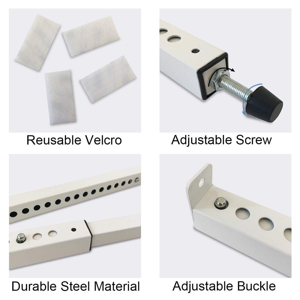 AC Security Window Lock Bar Window Security Bars - Sturdy Steel Extends from 1