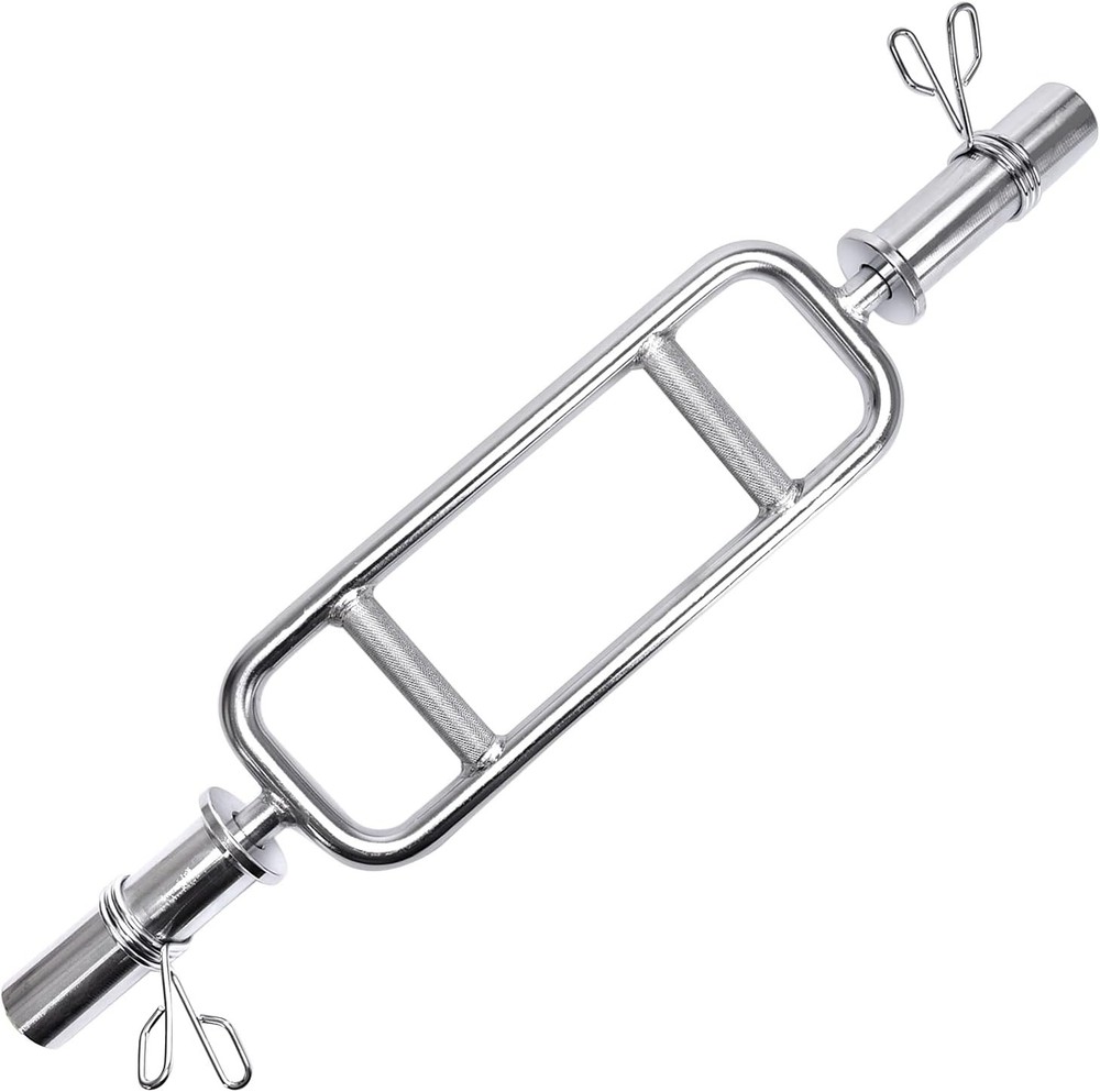 34" Olympic Solid Standard Threaded Triceps Bar Deadlift Barbell Weightlifting