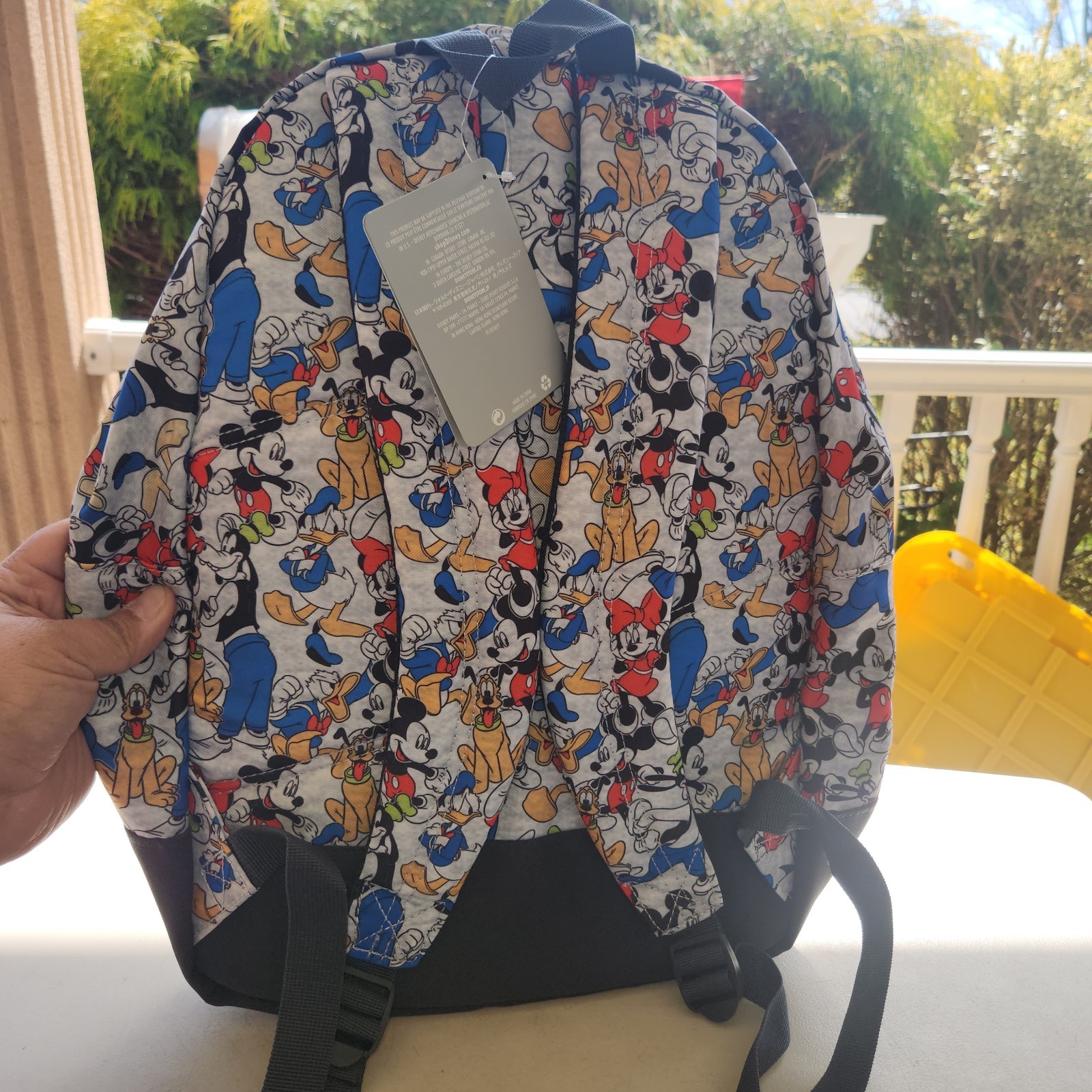 Disney Parks Mickey And Friends All Over Book Bag Back Pack NEW W/ Tag