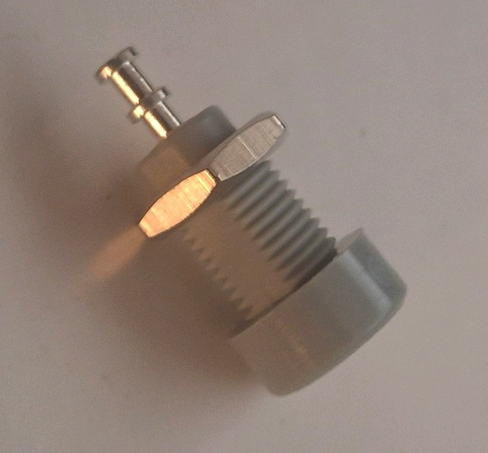 Banana Jack, Panel Mount , GREY, 15A