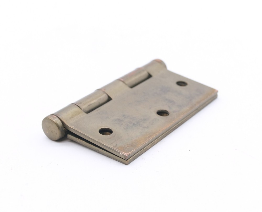 Classic Brass Plated Steel Flat Tip Butt Door Hinge