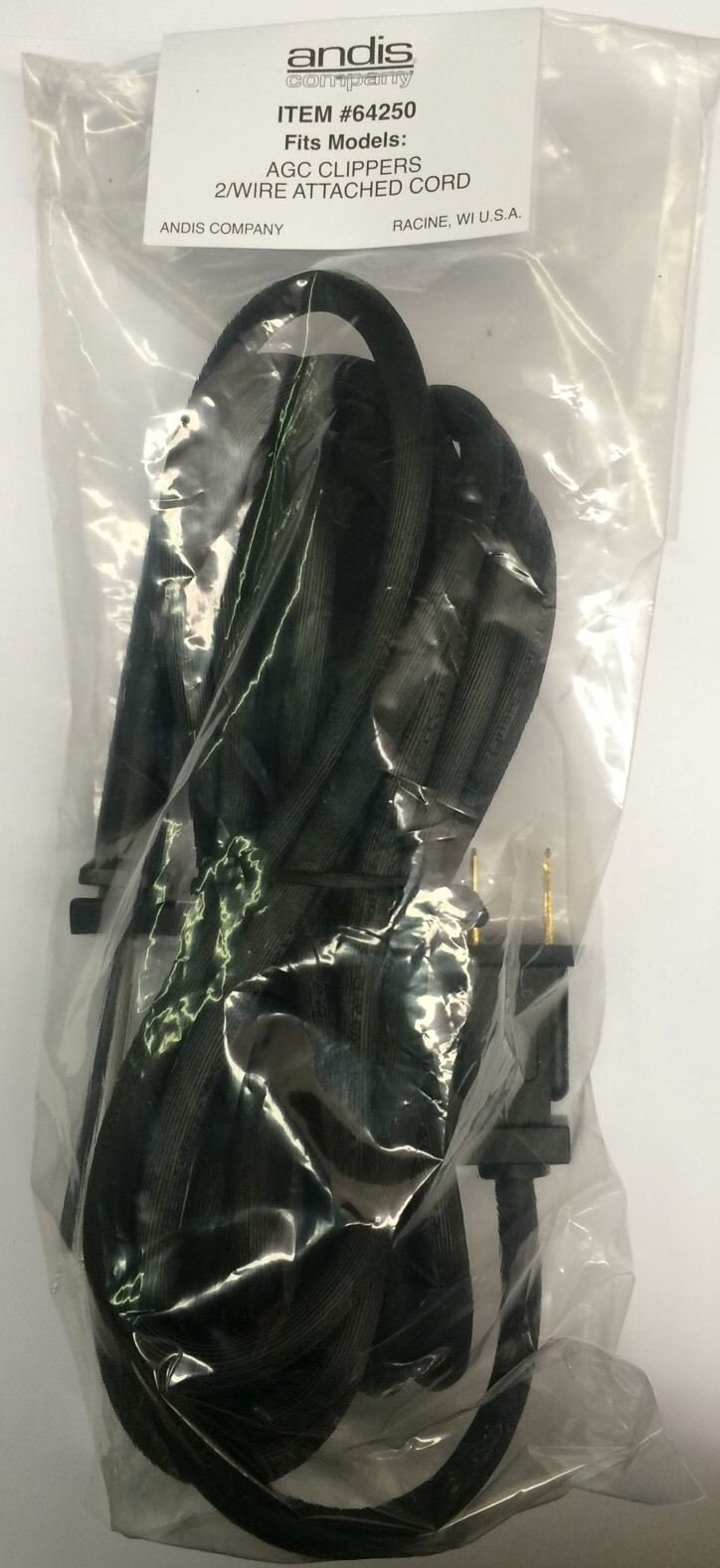 Andis 64250 Replacement Cord for AGC AGP Ultra Edge AGCL 14 ft. Clipper Cord NEW