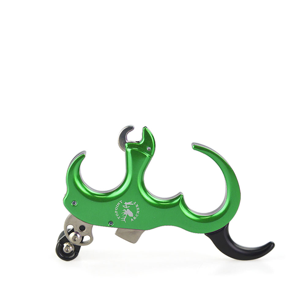 3 or 4 Finger Archery Release Aids Grip Caliper Trigger Compound Bow Target
