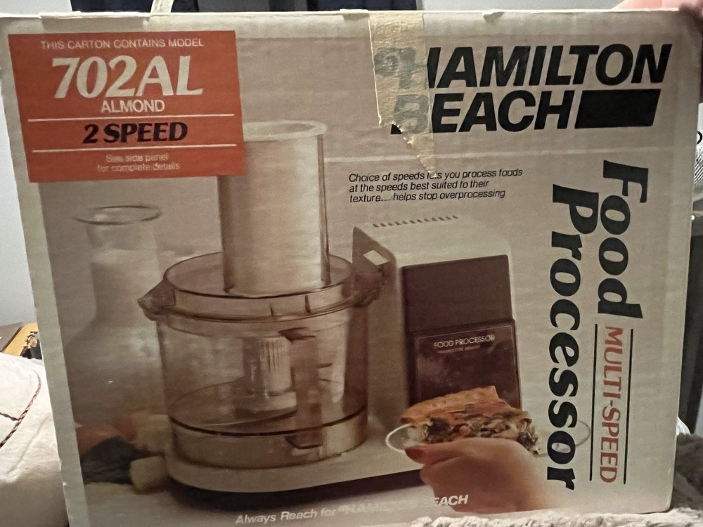 Vintage Hamilton Beach 702AL Food Processor