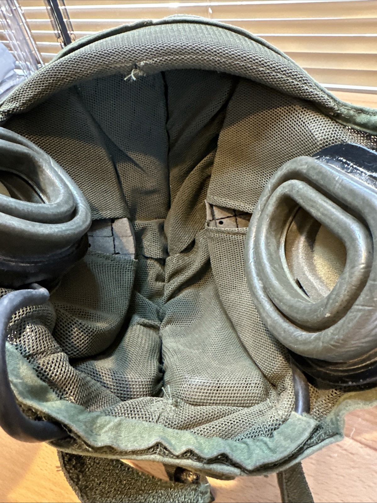 USED CVC TANKER CREWMAN HELMET TACTICAL HEADSET LINER BOSE COMMS BOOM MIC LARGE