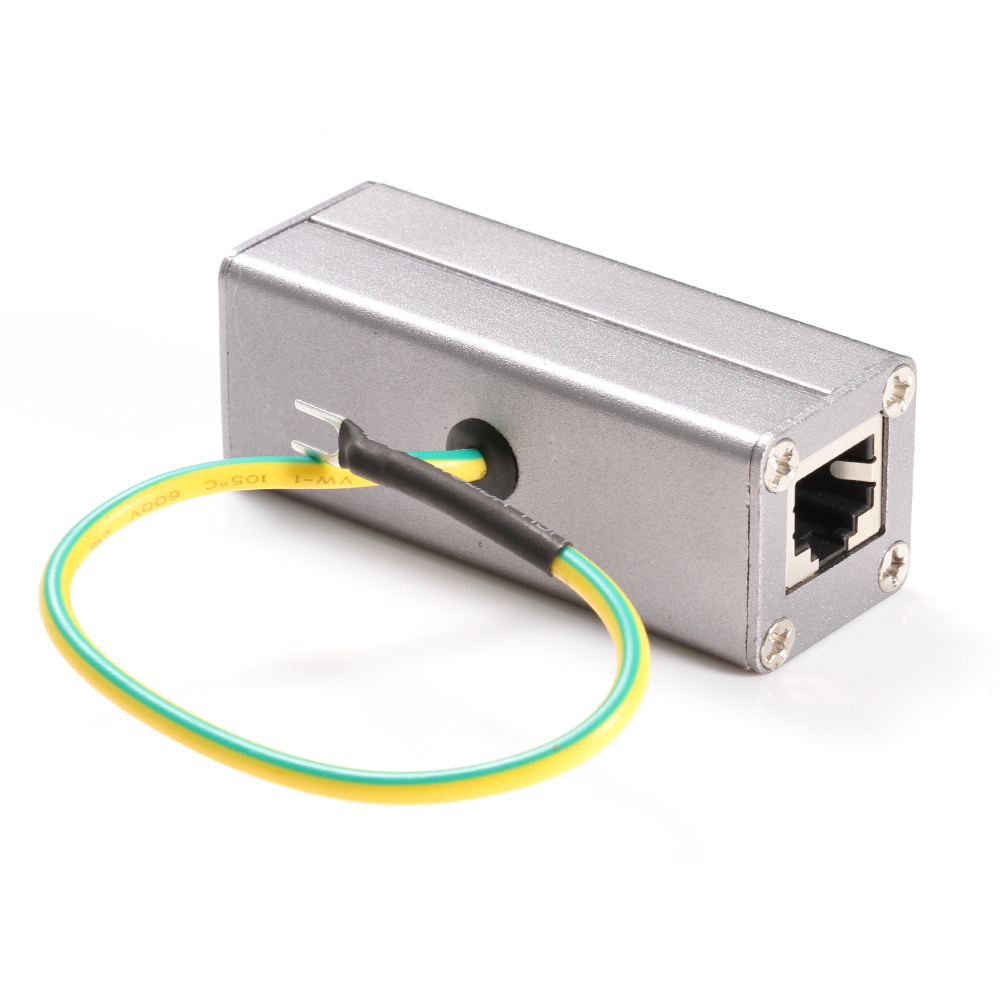 RJ45 Lan Ethernet Network Surge Protector Lightning Thunder Arrester Adapter