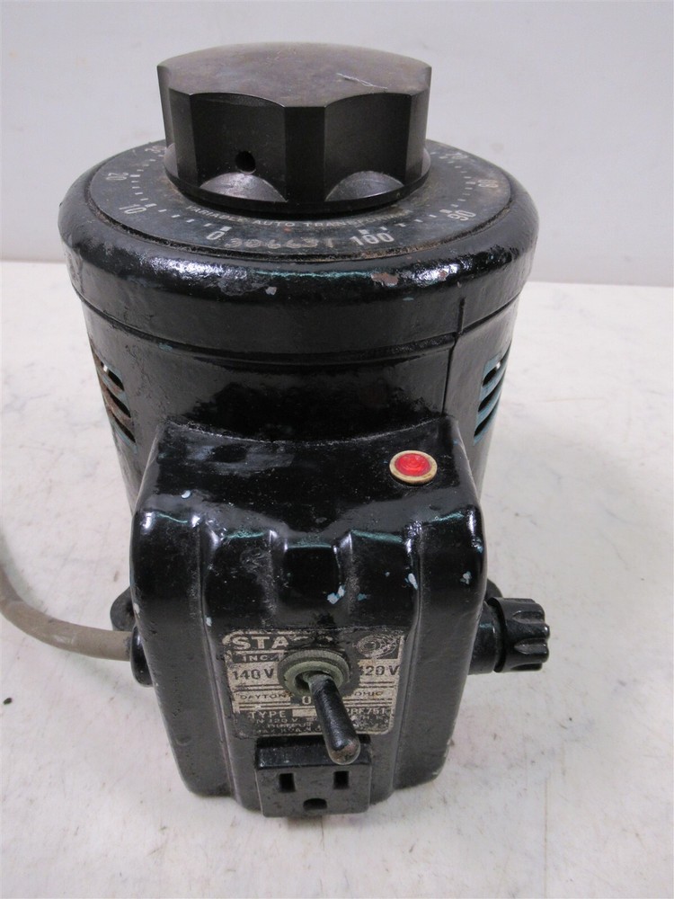 Vintage Staco 2PF751 Variable Auto Transformer Rare Antique Unit