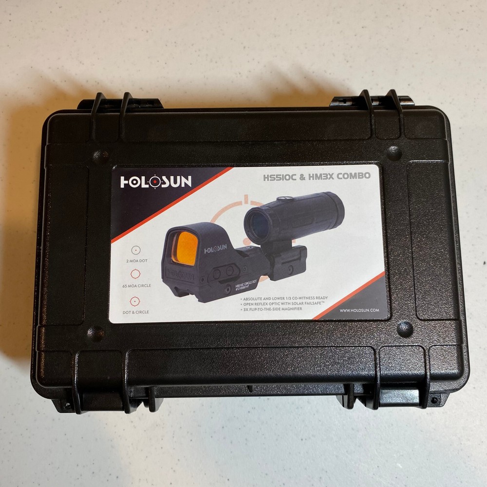 Holosun Red Circle Dot Reflex Sight Combo w/ HM3X Magnifier - HS510C+HM3X