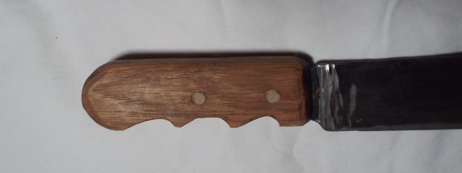 WWII British MARTINDALE ALLIGATOR LOGO 1945 Machete in USMC Canvas Scabbard