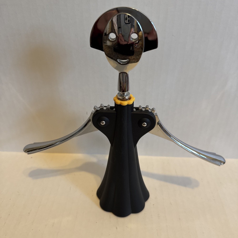 Anna G. Corkscrew Black Bottle Opener Winged