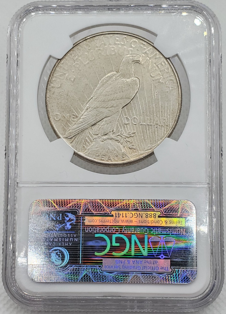 1934 Peace Silver Dollar NGC MS63+