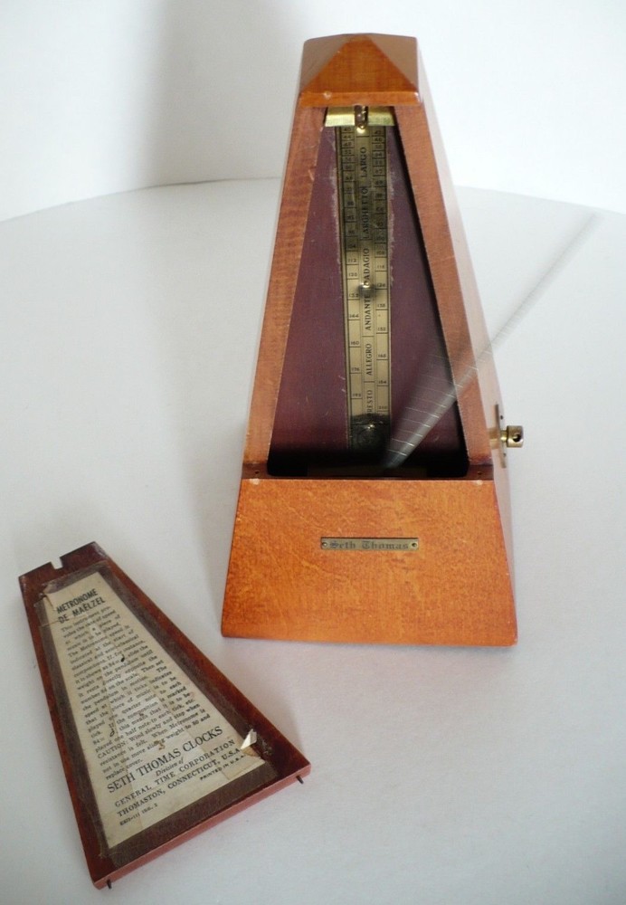 Vintage Seth Thomas Wood Metronomes Clock Timer #6209