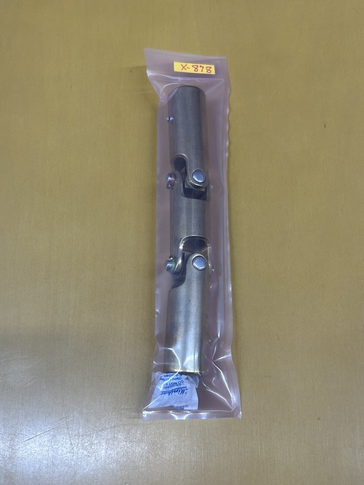 QTY 1 SOLID BRASS DOUBLE UNIVERSAL JOINT BOTH 5/16” BORES 4 SET SCREWS