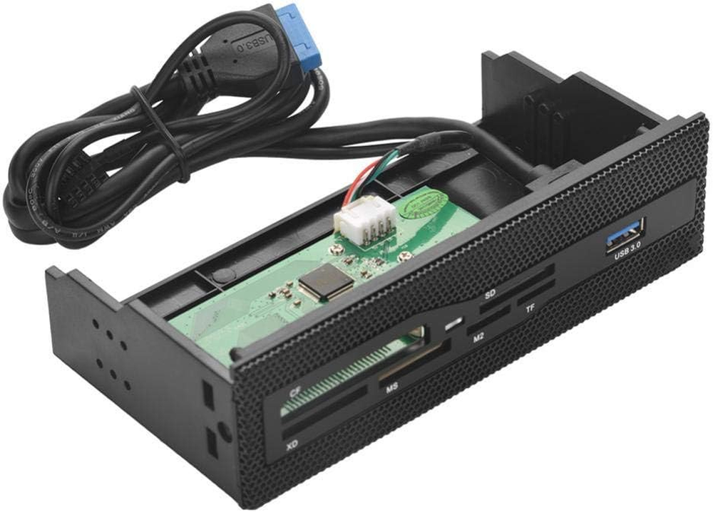 PC Front Panel Internal Card Reader, Multi-Function USB 3.0 Hub All-In-One Card