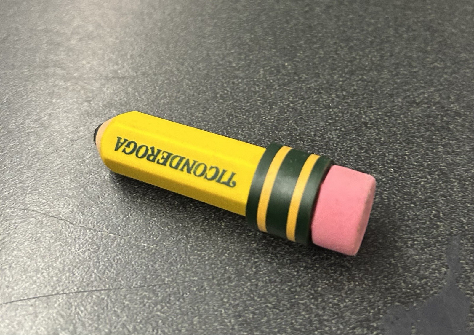 TICONDEROGA Erasers, Pencil Shaped, Latex-Free, Yellow, 1 38953 Inv A21