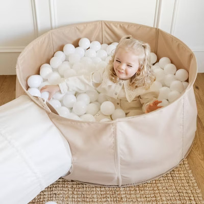 Rollic by Gathre Playroom Bundle Tent Tunnel and Ball Pit - Cream