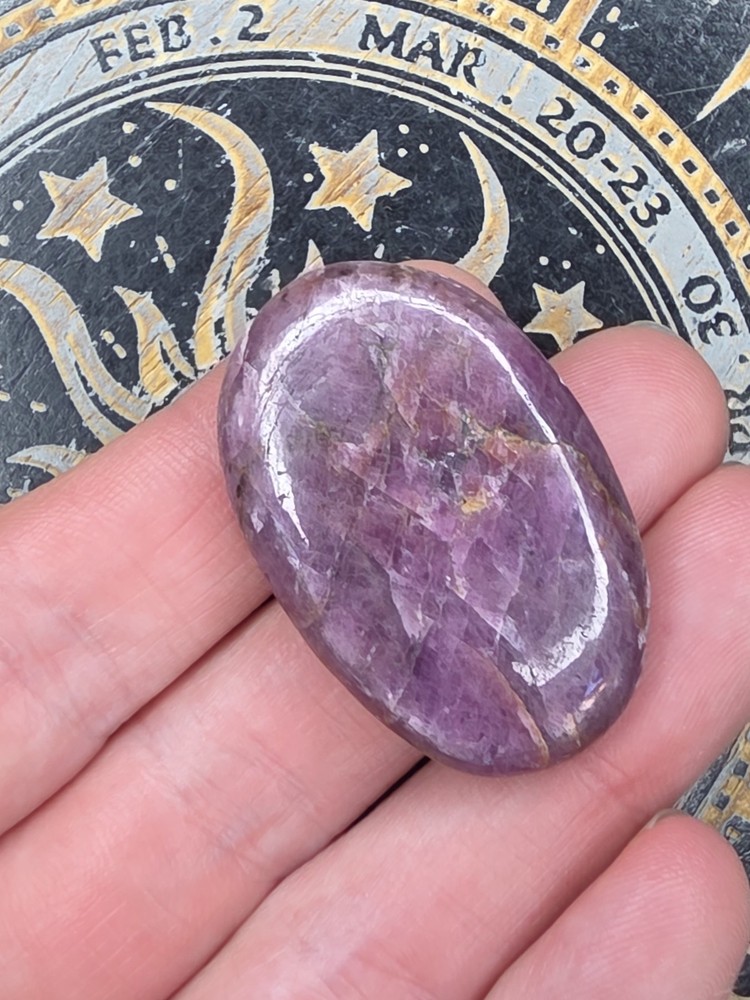 Ruby Extra Small Palmstone *sale* Uv Reactive