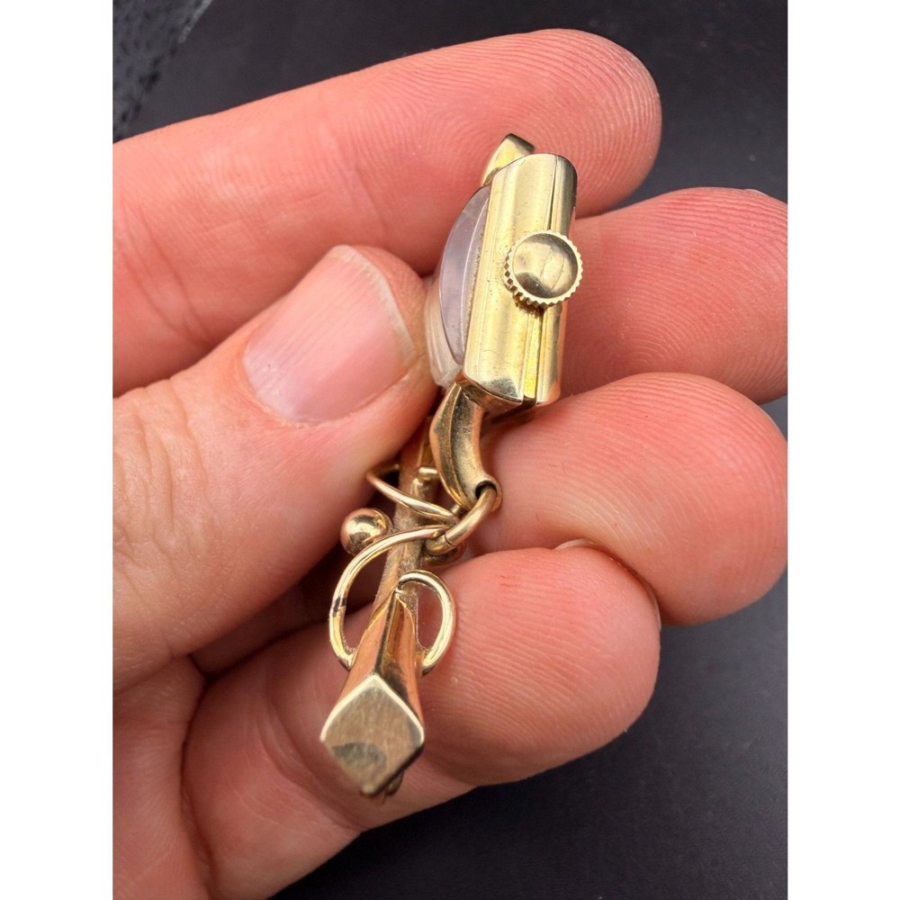 Rare Hamilton Lapel Pin 14k Solid Gold Watch - 1950