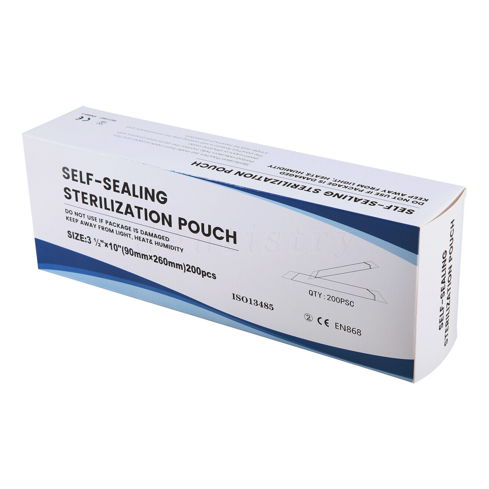 Self Seal Sterilization Pouches, Sterilizer Bags for Dental, Tattoo, Nail 3.5x10