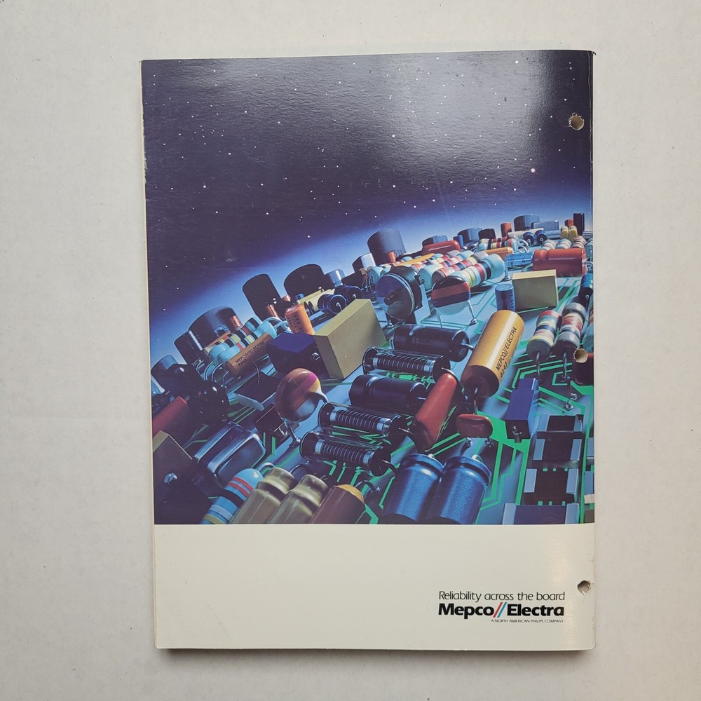 1986 Mepco Electra Resistor Capacitor Data Book 80s