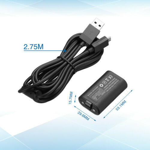 Rechargeable Battery Pack Charger Cable Dock For Xbox 360 Wireless Controller