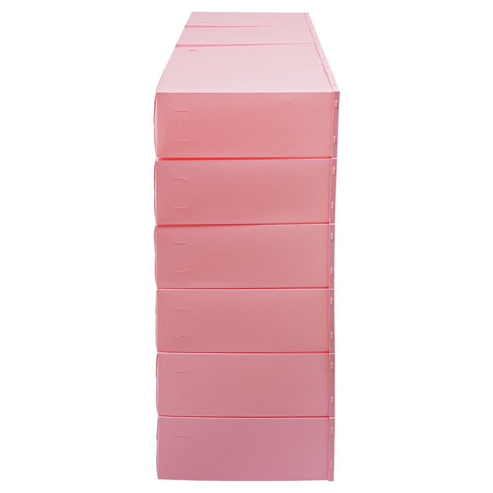 24-Pack Clear Lid Shoe Storage Boxes – Stackable & Space-Saving Solution