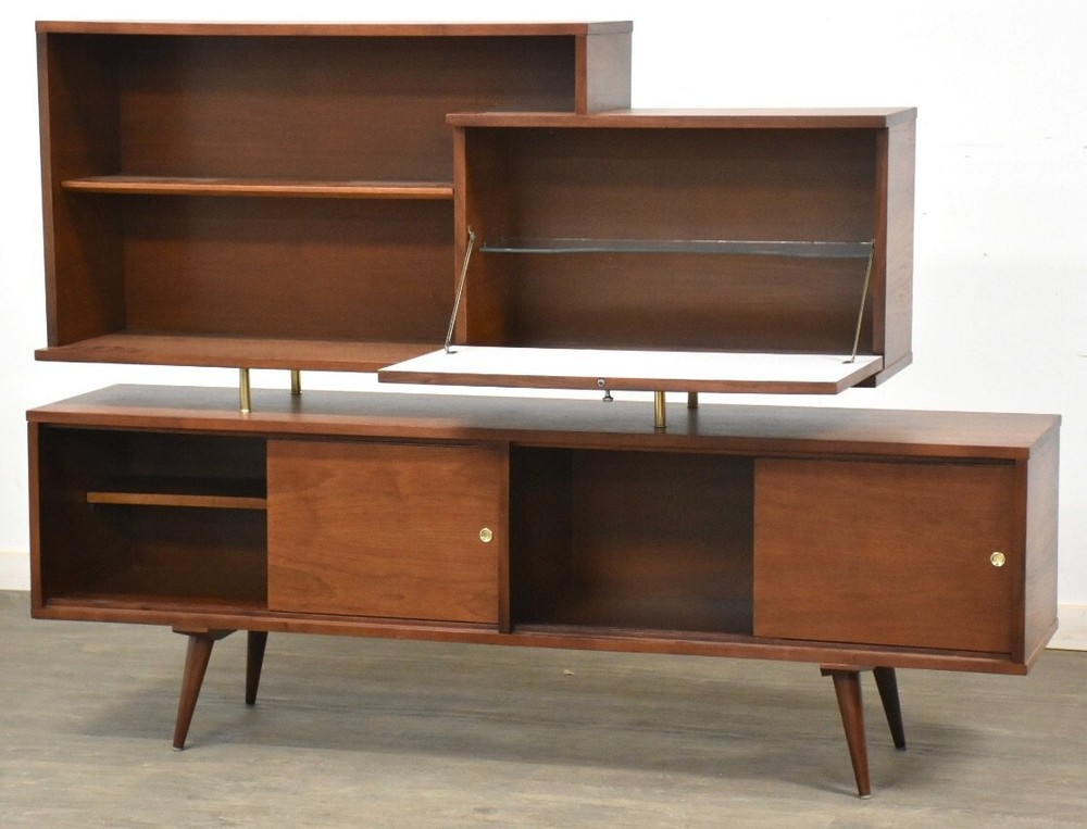 Refinished Walnut Sideboard Credenza
