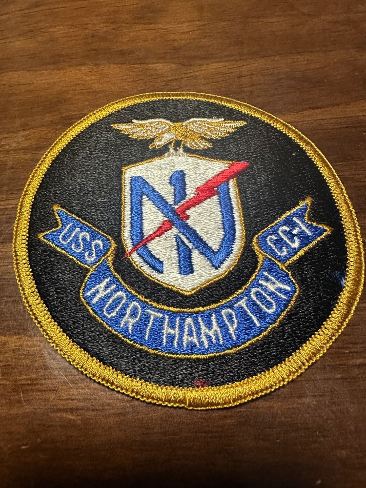 Vintage US Navy USS Northampton CC-1 Command Ship Patch