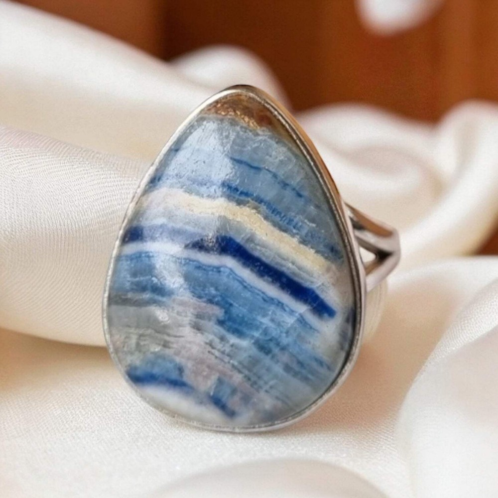 Scheelite Solid 925 Sterling Silver Ring 7.5