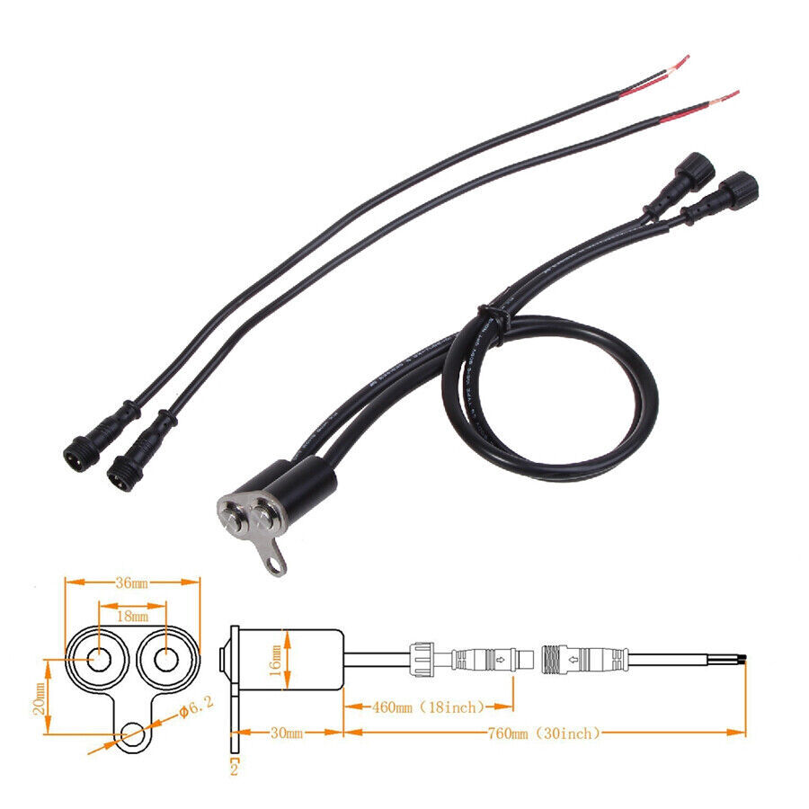 Motorcycle Handlebar Switch Adjustable Mount Horn Engine Start Kill Dual Button