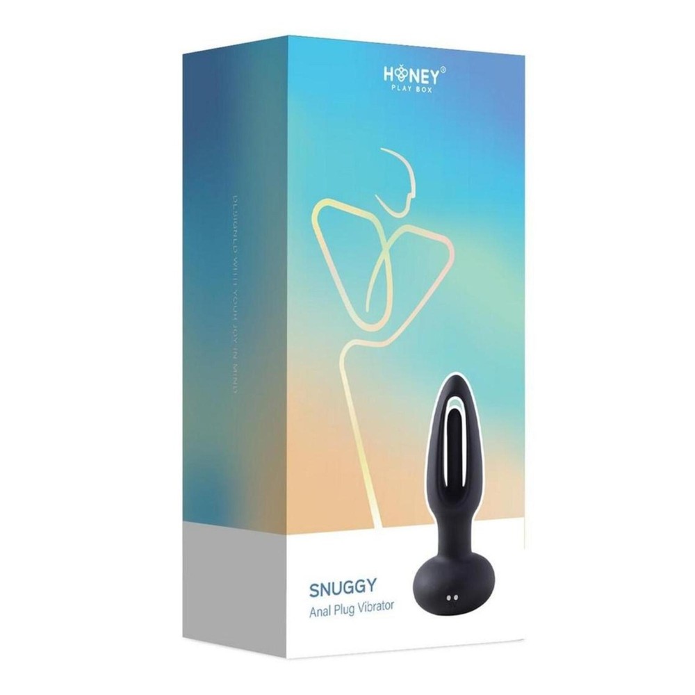 Snuggy Flapping Anal Plug Vibrator Black