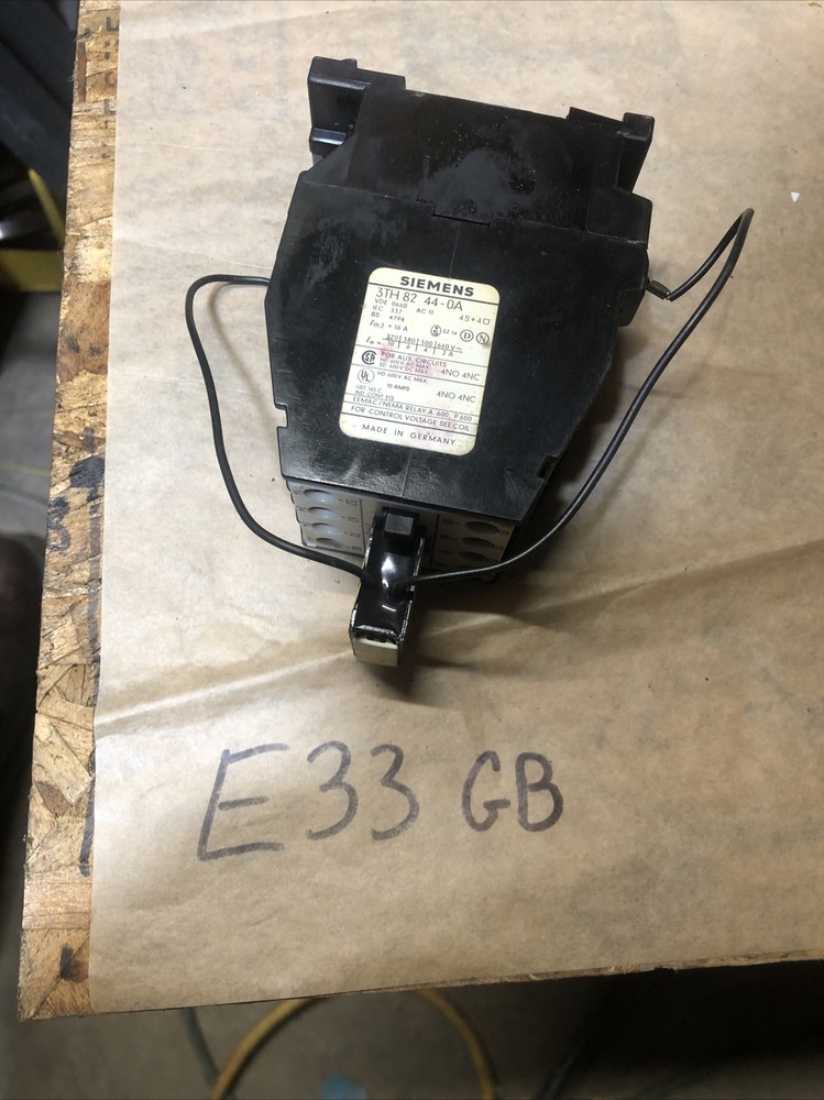 SIEMENS CONTACTOR 3TH8244-0A