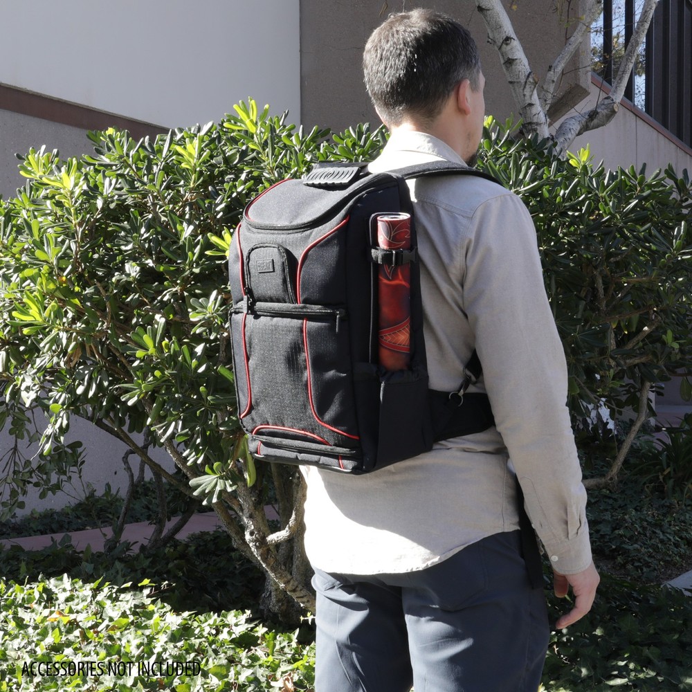 USA Gear Magic the Gathering Backpack with Customizable Interior (Red)