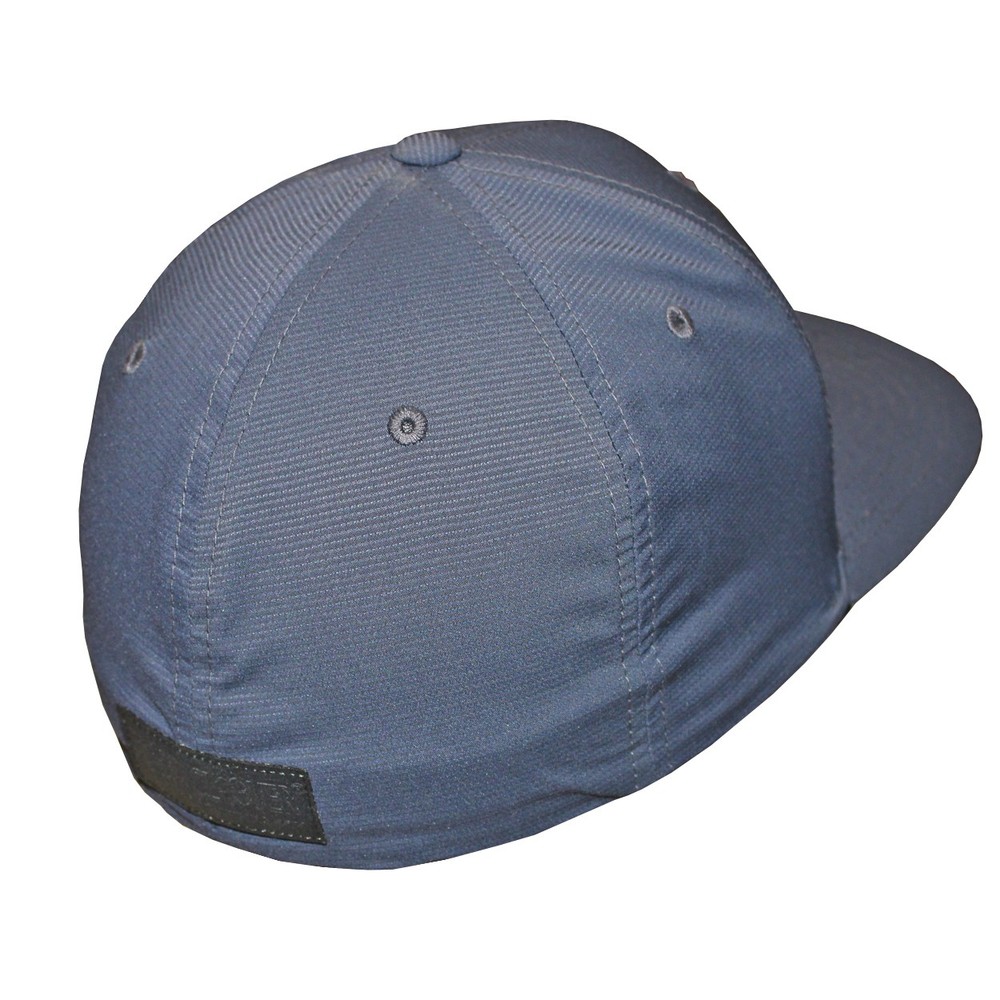 Black Clover Sharp Flat Fitted Golf Hat, Small/Medium Heather Gray