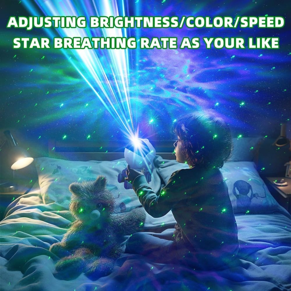 Astronaut Galaxy Projector Star Night Light Space White