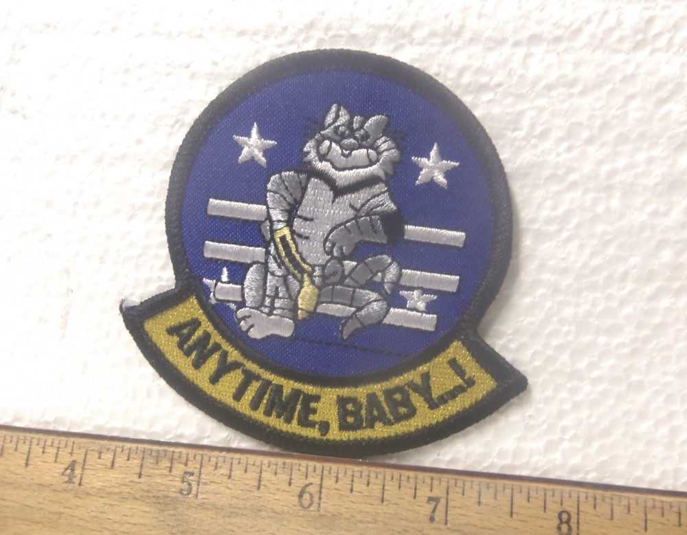 US Navy - Tomcat Anytime, Baby...! Embroidered Patch
