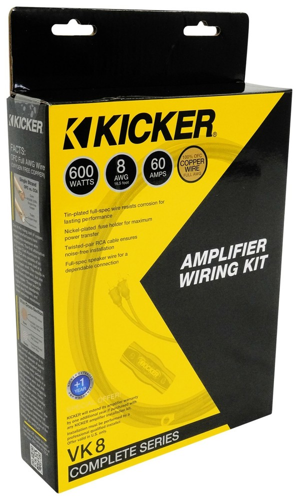 KICKER 47VK8 V-Series Amp Kit