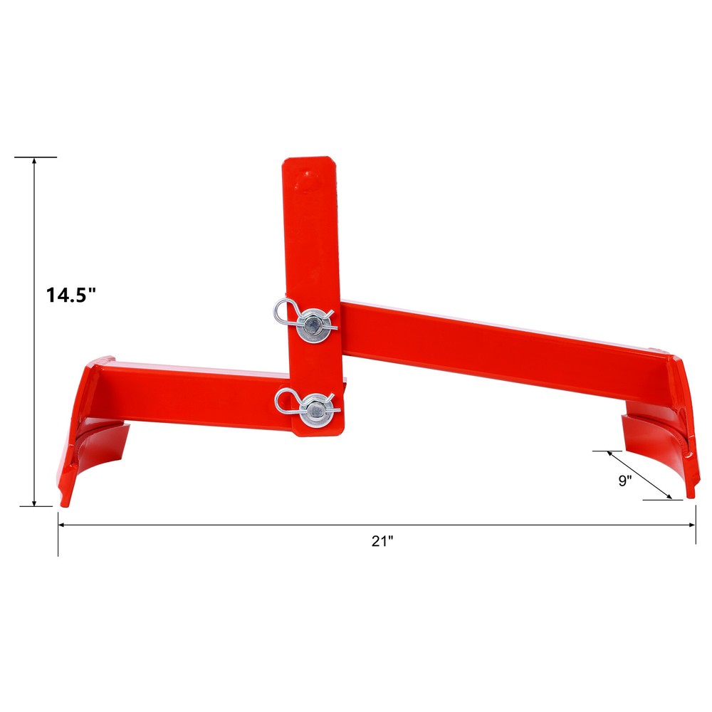 Vertical Drum Clamp for Quick & Easy Loading/Unloading 1100lbs Load Steel Drums