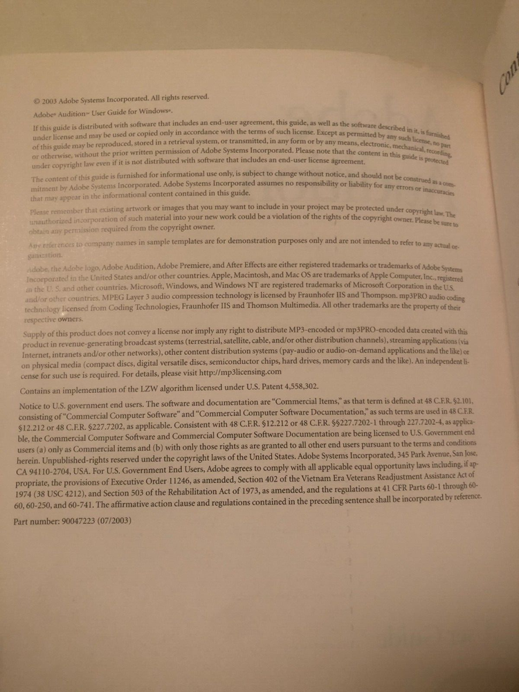 Adobe Audition User Guide ONLY Book Manual Windows 2003