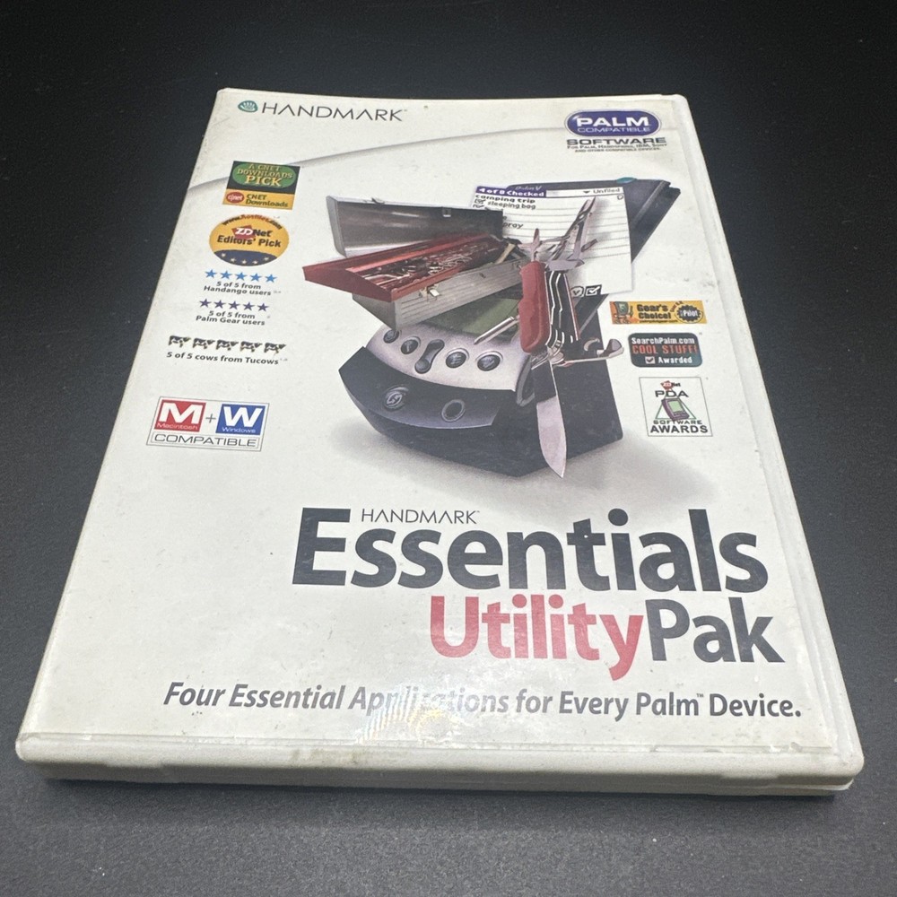 Handmark Palm Compatible Software Essentials Utility pak, Essentials Utility NOS