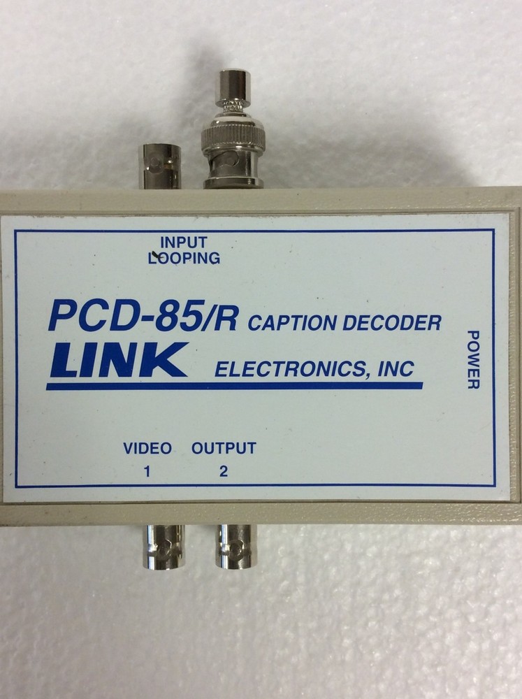 2x Link Electronics PCD-85/R Portable Closed Caption Decoder w/ Ac Adapter WORKS