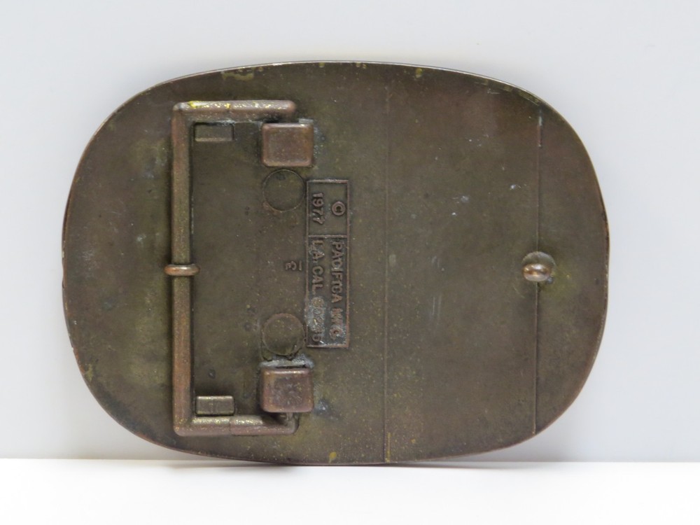 KISS DESTROYER PACIFICA BELT BUCKLE - 1977 VINTAGE AUCOIN - ACE PETER GENE PAUL