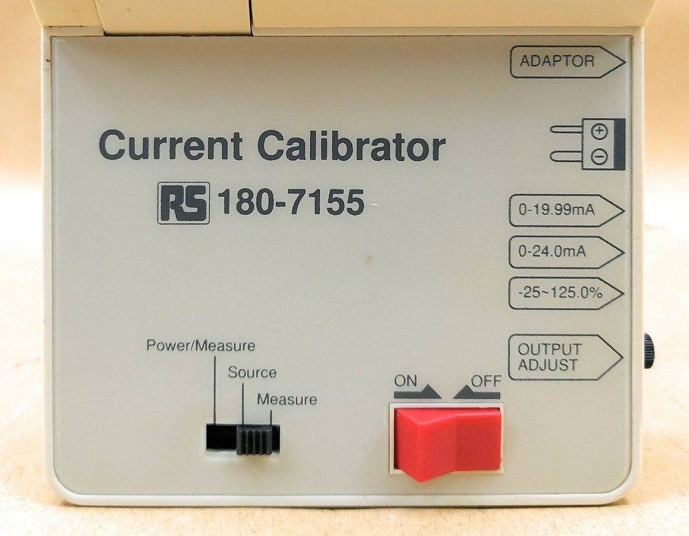 RS Precision Current Calibrator 0-20mA Source Simulator Tester 180-7155